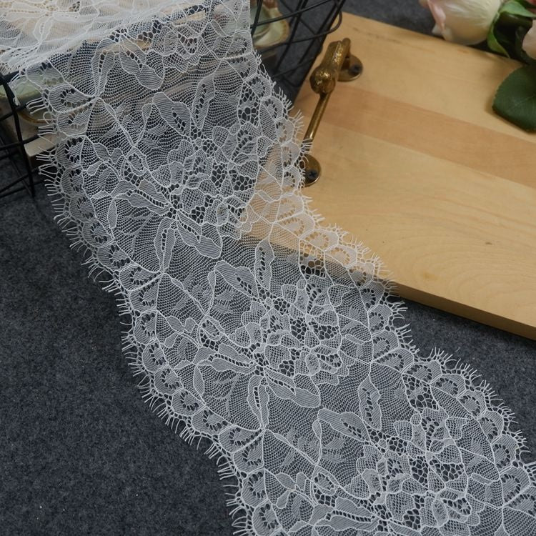 Thin Lace Trim Fabric Width 16-18 cm LT0139-Lace Fabric Shop
