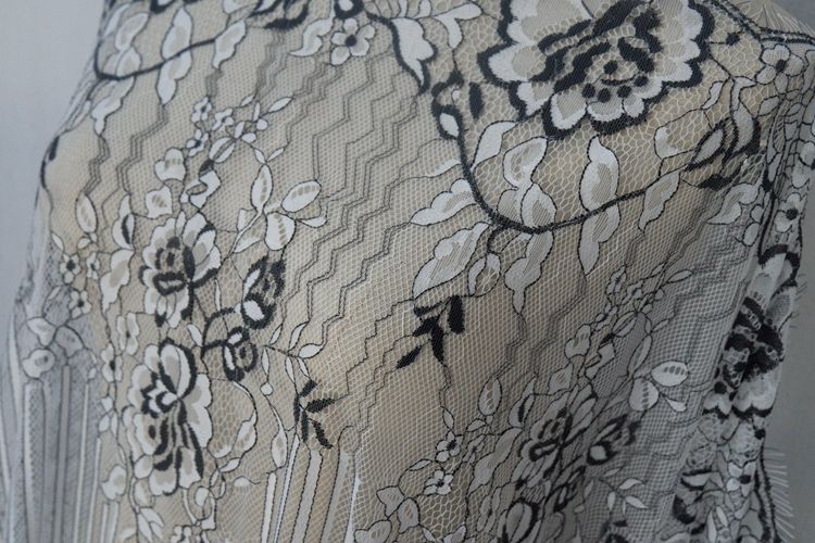 Stripe Guipure Lace Width 150 cm GL0003-Lace Fabric Shop