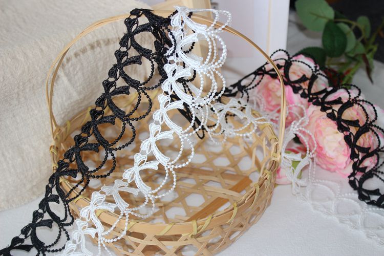 Bow Tie Hollow Lace Trim Width 2-4 cm LT0363-Lace Fabric Shop