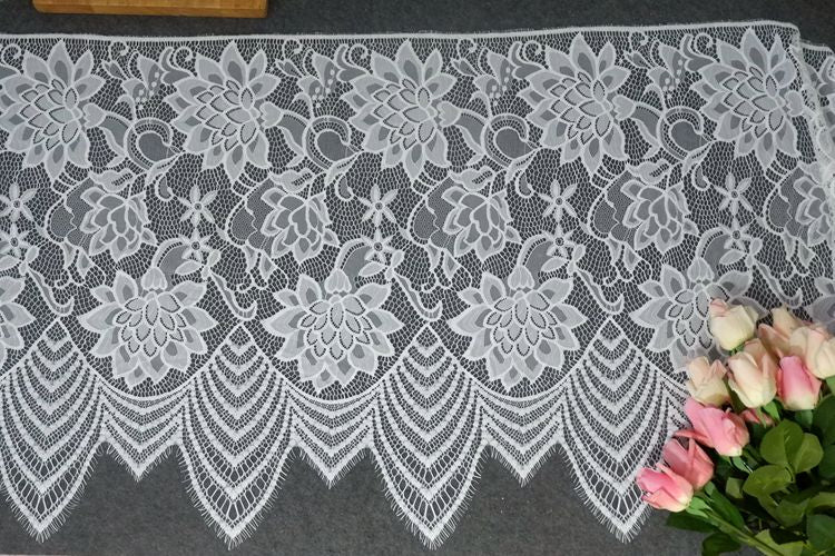 Floral Guipure Lace Width 58 cm GL0038-Lace Fabric Shop