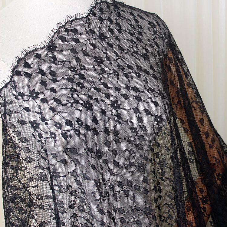 Flower Wide Chantilly Lace Width 150 cm CHL0132-Lace Fabric Shop