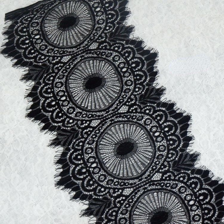 Eye Lace Trim Fabric Width 17-28 cm LT0208-Lace Fabric Shop