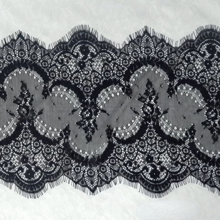 Chantilly Lace Trim Width 18-28 cm LT0050-Lace Fabric Shop