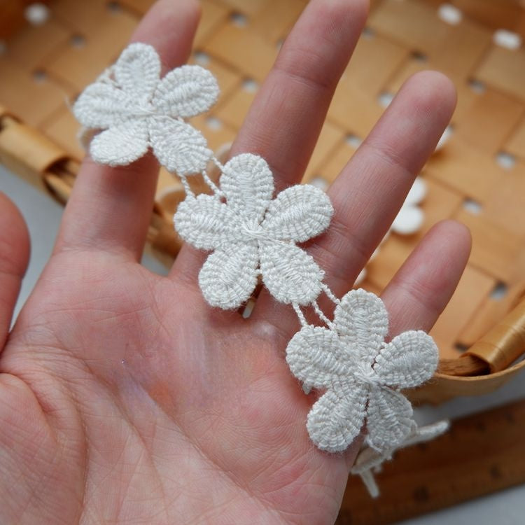 Floral Guipure Lace Trim Width 2-5 cm LT0025-Lace Fabric Shop