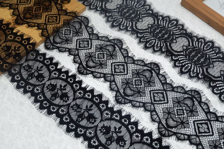 Gloss Lace Trim Width 11-15 cm LT0077-Lace Fabric Shop