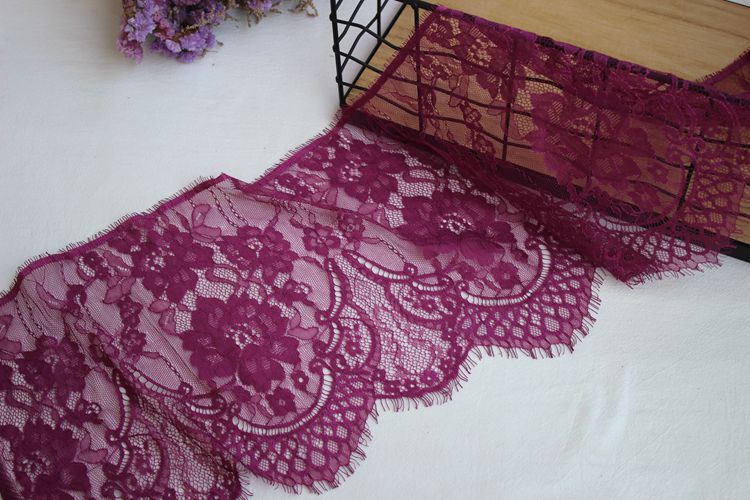 Color Lace Trim Fabrics Width 25 cm CL0050-Lace Fabric Shop
