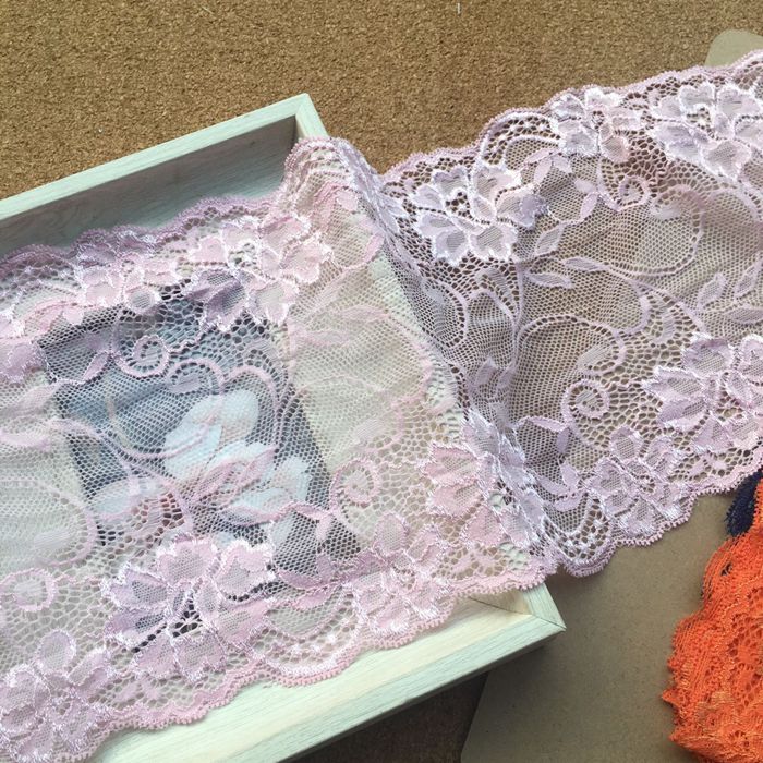 Stretch Color Lace Trim Width 17.5 cm CL0011-Lace Fabric Shop