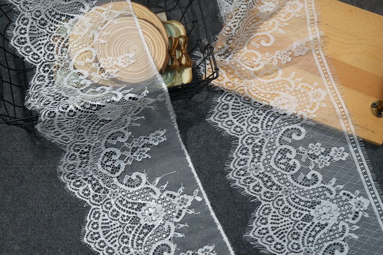 Eyelash Lace Trim Width 20-22 cm LT0056-Lace Fabric Shop