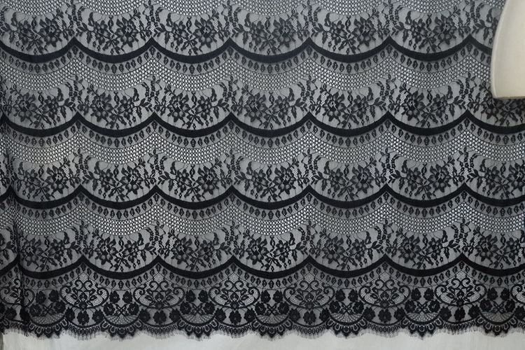 Wave Guipure Lace Width 150 cm GL0044-Lace Fabric Shop