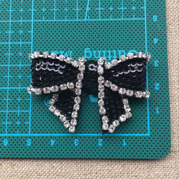 Beaded Sequins Bow Tie Decoration BA0066