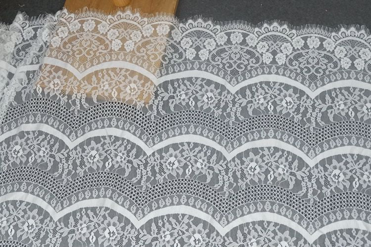 Wave Guipure Lace Width 150 cm GL0044-Lace Fabric Shop