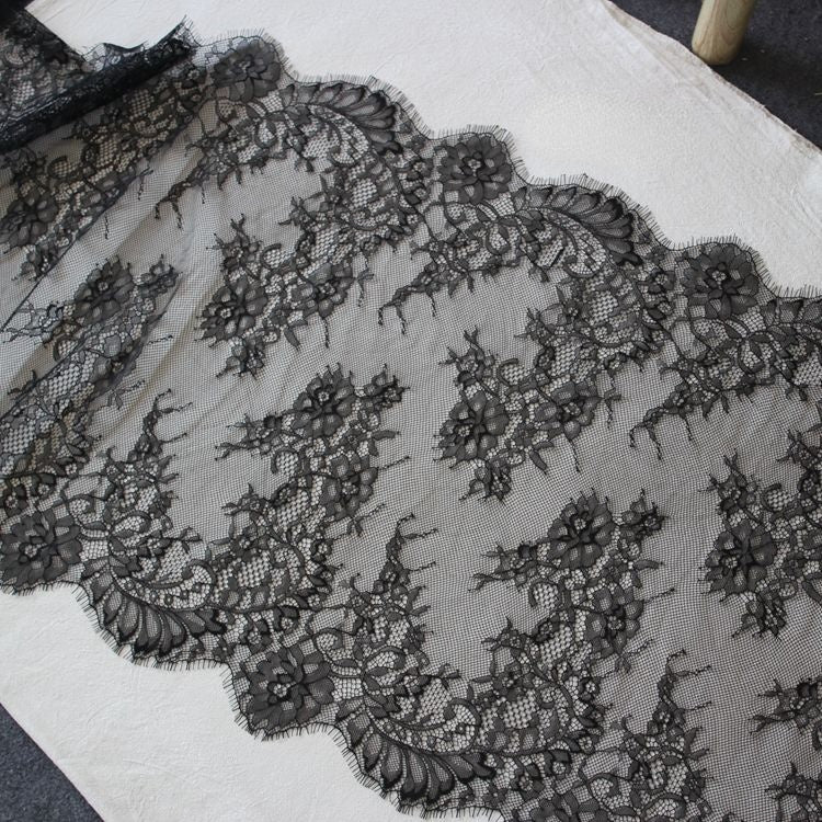 Summer Eyelash Lace Trim Width 47 cm LT0367-Lace Fabric Shop