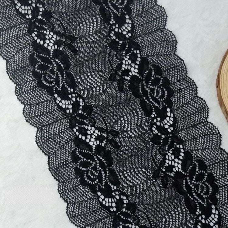 Wedding Stretch Lace Trim Material 15-22 cm LT0260-Lace Fabric Shop