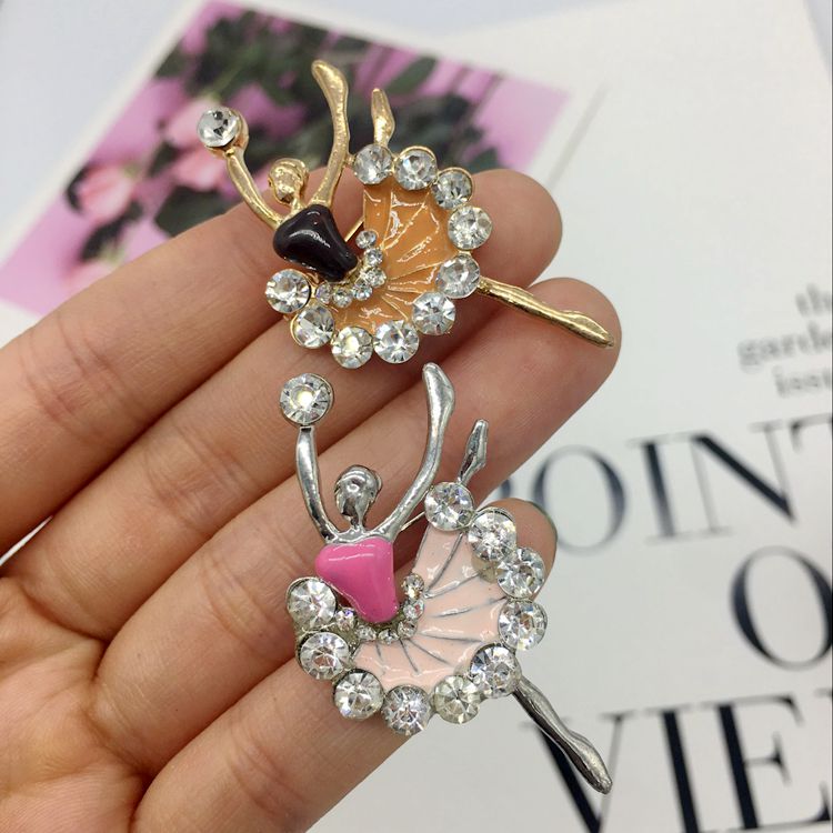 Rhinestone Cloth Brooch Accessories BA0056-Lace Fabric Shop