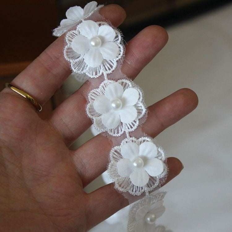 Wedding Embroidery Beaded Lace Trims BT0114