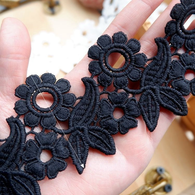 3D Lace Trim Fabric Floral Decoration LT0167-Lace Fabric Shop