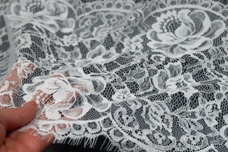 Shiny Lace Trim Fabric Width 30-32 cm CL0070-Lace Fabric Shop