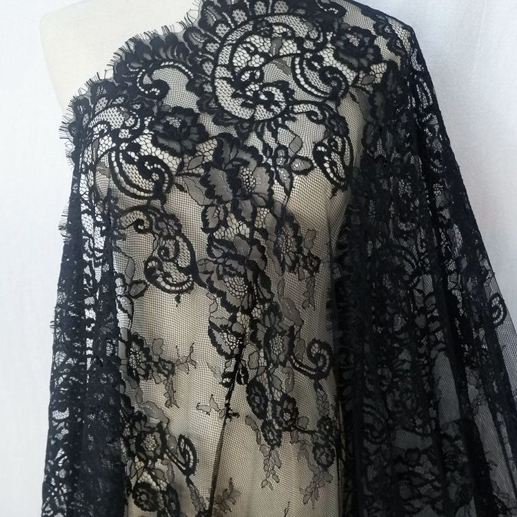 Thick Chantilly Lace Material Width 150 cm CHL0092-Lace Fabric Shop