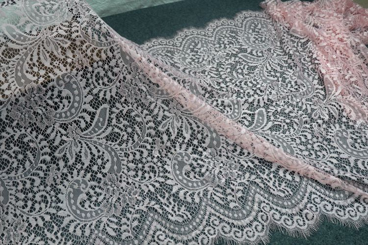 Wide Chantilly Lace 13 Colors Width 70-73 cm CL0072-Lace Fabric Shop