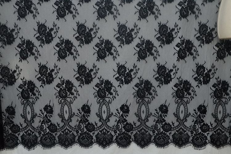 3D Chantilly Lace Width 150 cm CHL0028-Lace Fabric Shop