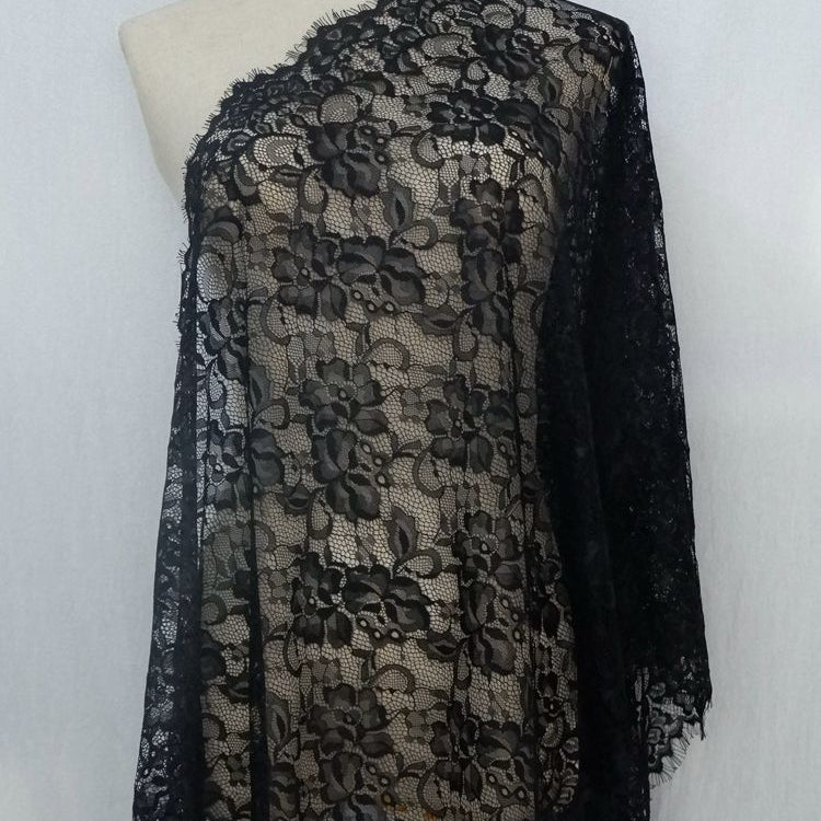 Veil Chantilly Lace Fabrics Width 56 cm CHL0081-Lace Fabric Shop