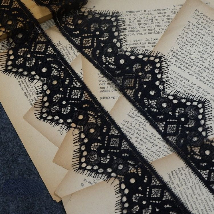 Lace Trim Hair Decoration Width 6-8 cm LT0283-Lace Fabric Shop