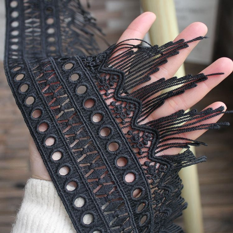 Geometric Tassel Lace Trim Width 9-14 cm LT0351-Lace Fabric Shop