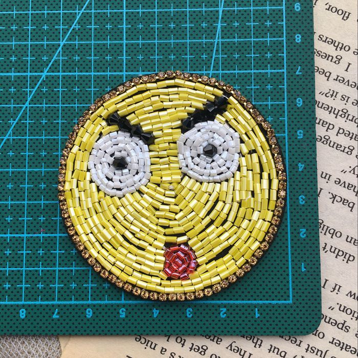 Beaded Cloth Patch Accessories BA0075-Lace Fabric Shop