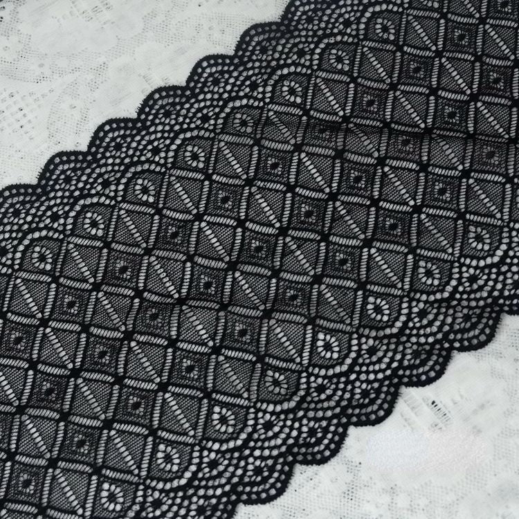 Stretch Lace Trim Hem Fabric 16-22cm LT0257-Lace Fabric Shop