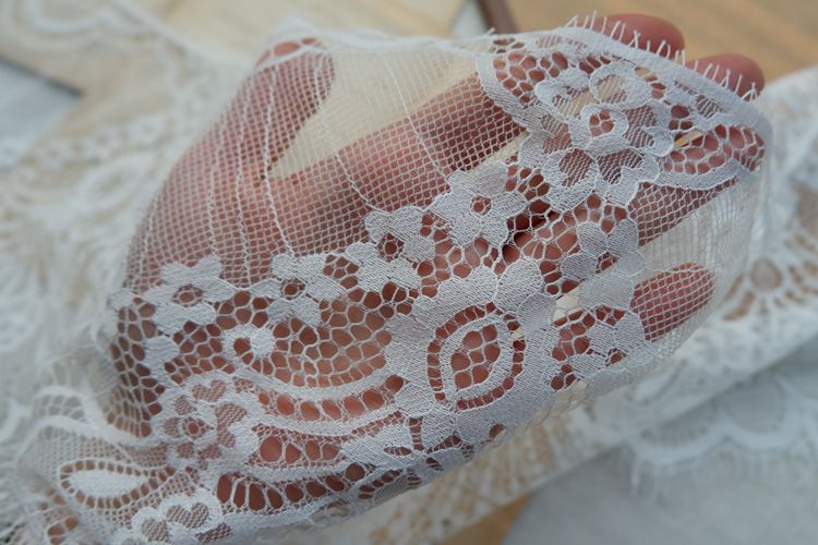 Vintage Eyelash Lace Trim Width 25 cm LT0204-Lace Fabric Shop
