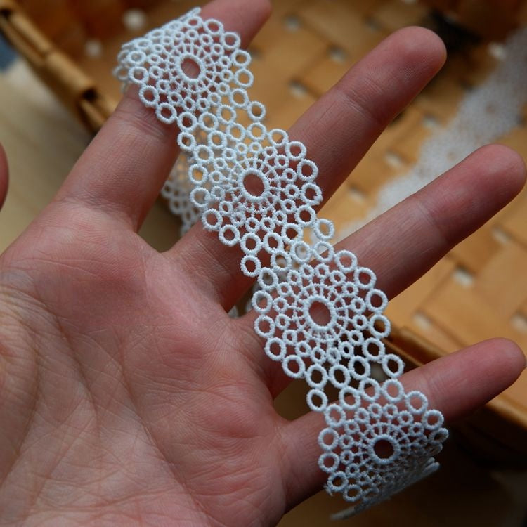 Narrow Lace Trim Width 2-5 cm LT0177-Lace Fabric Shop