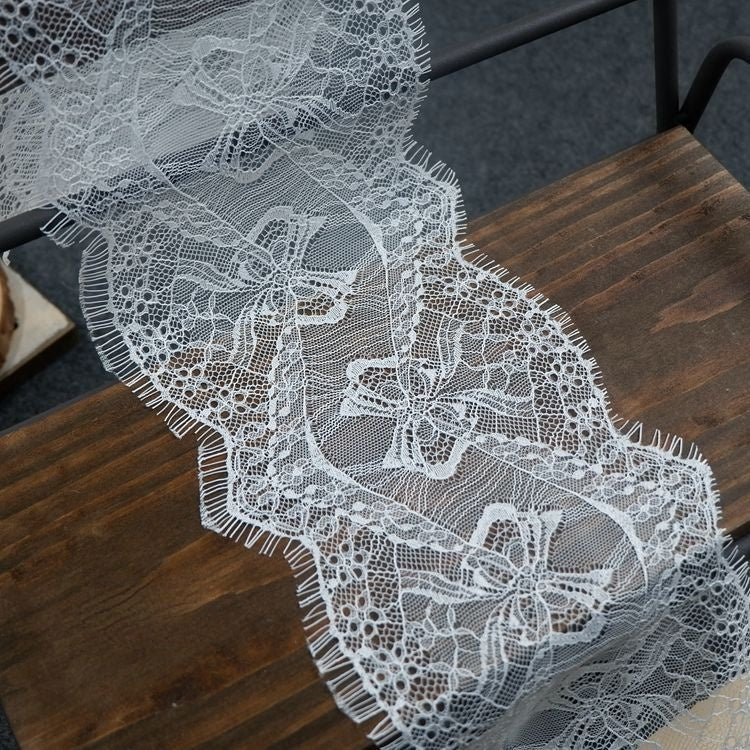 Chantilly Lace Trim Width 15 cm LT0035-Lace Fabric Shop