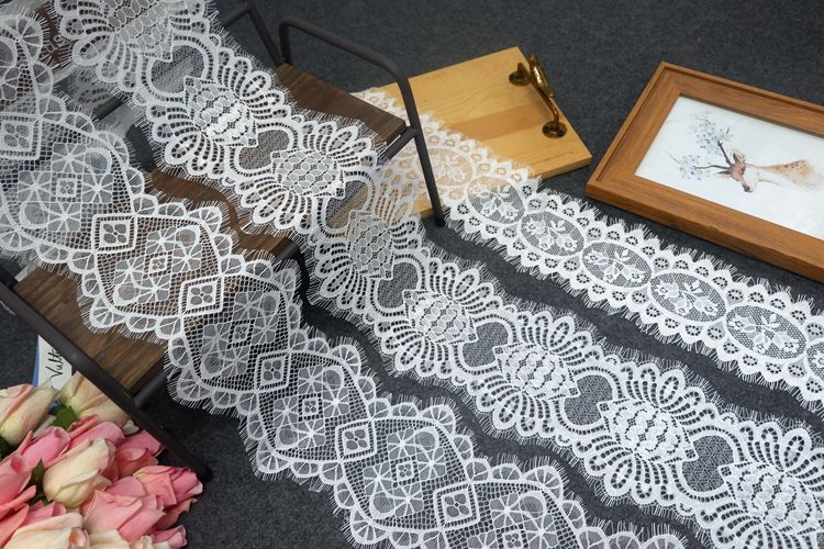 Gloss Lace Trim Width 11-15 cm LT0077-Lace Fabric Shop