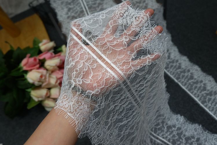 Chantilly Lace Trim Width 10-21 cm LT0039-Lace Fabric Shop