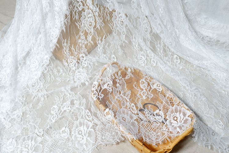 Wedding Lace Fabrics Width 150 cm CHL0061-Lace Fabric Shop