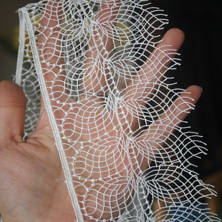 Leaf Lace Trim Fabric Width 6-9 cm LT0190-Lace Fabric Shop