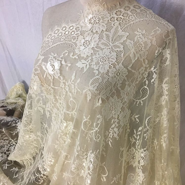 Chantilly Color Lace Width 150 cm CL0057-Lace Fabric Shop