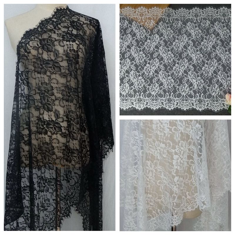 Veil Chantilly Lace Fabrics Width 56 cm CHL0081-Lace Fabric Shop