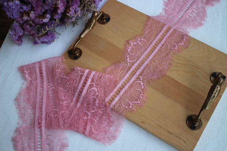 Eyelash Color Lace Trim Width 10 cm CL0037-Lace Fabric Shop