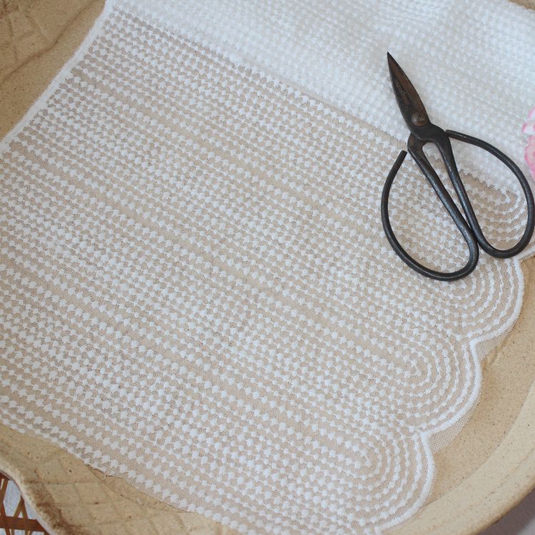 Geometric Embroidery Lace Trim Width 24 cm LT0357-Lace Fabric Shop