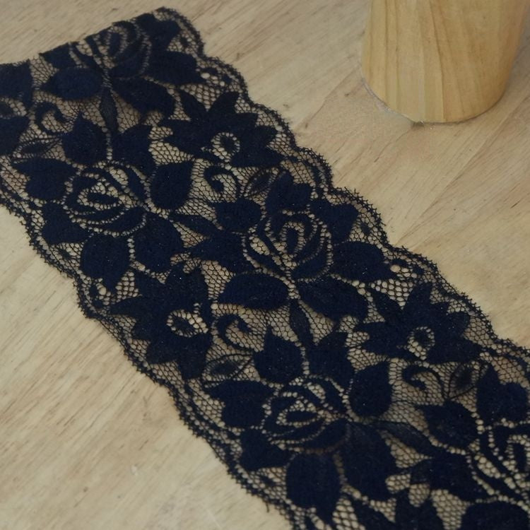 Stretch Lace Trim Width 7-9 cm LT0037-Lace Fabric Shop