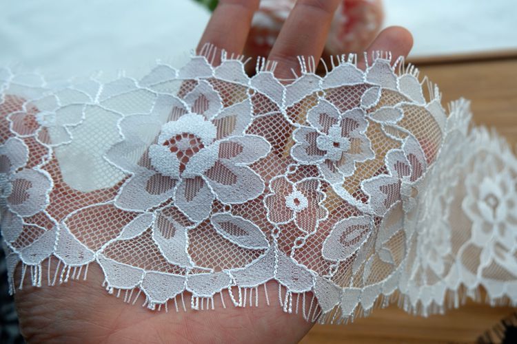 Wedding Lace Trim Fabric Width 9-13 cm LT0221-Lace Fabric Shop