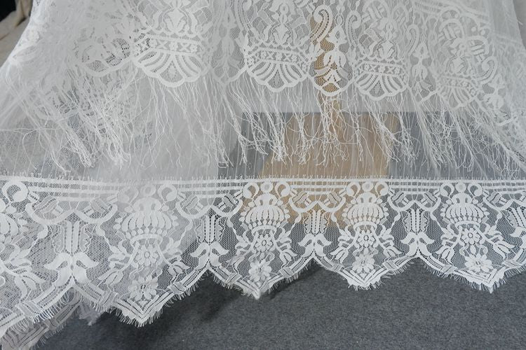 Tassel Chantilly Lace Fabric Width 150 cm CHL0088-Lace Fabric Shop