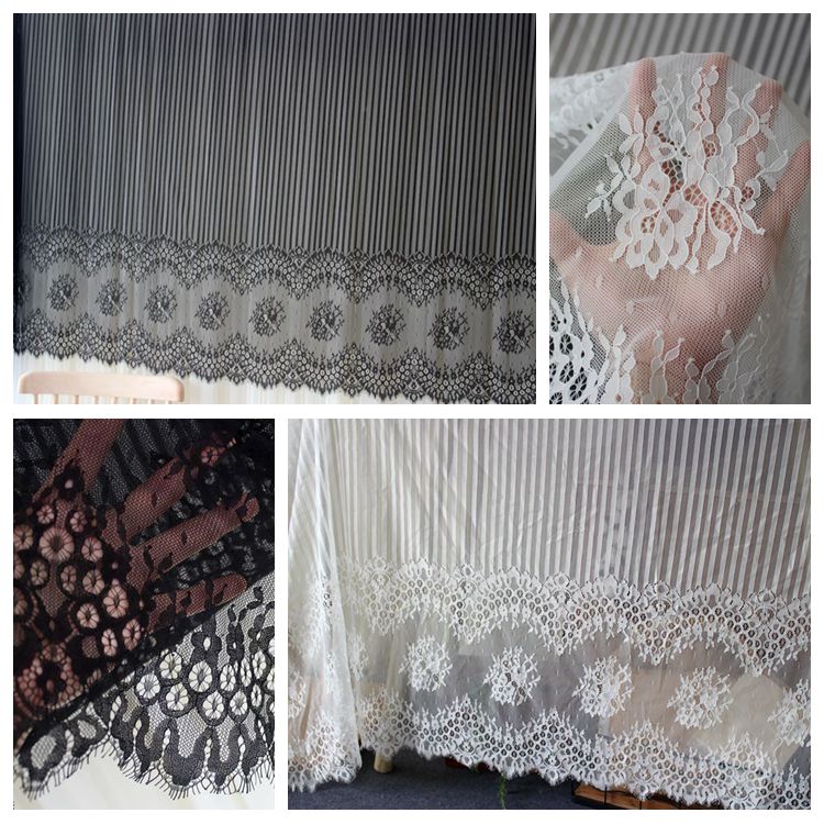 Stripe Guipure Lace Fabric Width 150 cm GL0091-Lace Fabric Shop