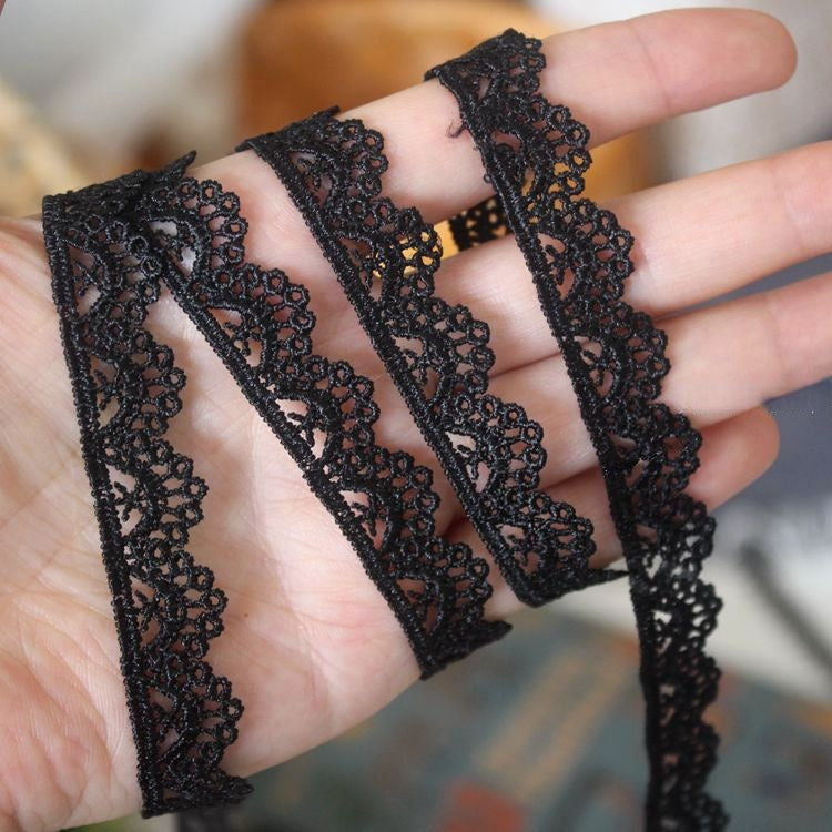 Hollow Neckline Lace Trim Width 1 cm LT0356-Lace Fabric Shop