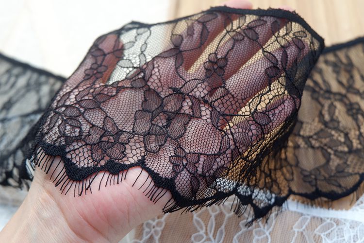 Eyelash Lace Trim Width 12-14 cm LT0085-Lace Fabric Shop