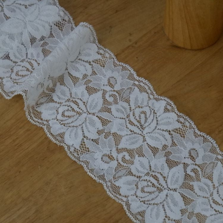 Stretch Lace Trim Width 7-9 cm LT0037-Lace Fabric Shop