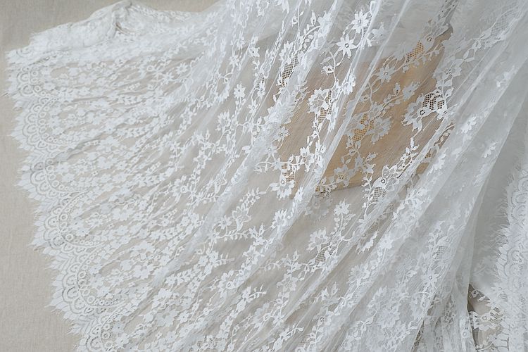 French Chantilly Fabrics Width 150 cm CHL0059-Lace Fabric Shop