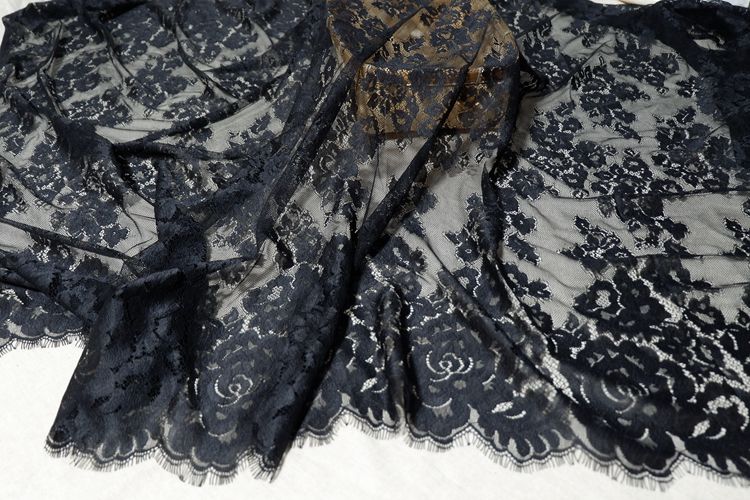 Eyelash Chantilly Lace Width 100cm CHL0009-Lace Fabric Shop