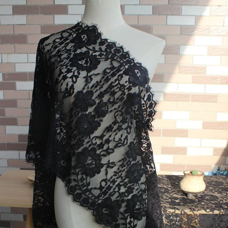 3D Chantilly Lace Trim Width 42-67 cm CHL0126-Lace Fabric Shop